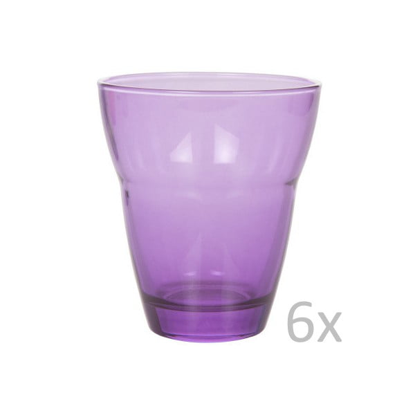 Sada 6 fialových pohárov Kaleidos Vetro
