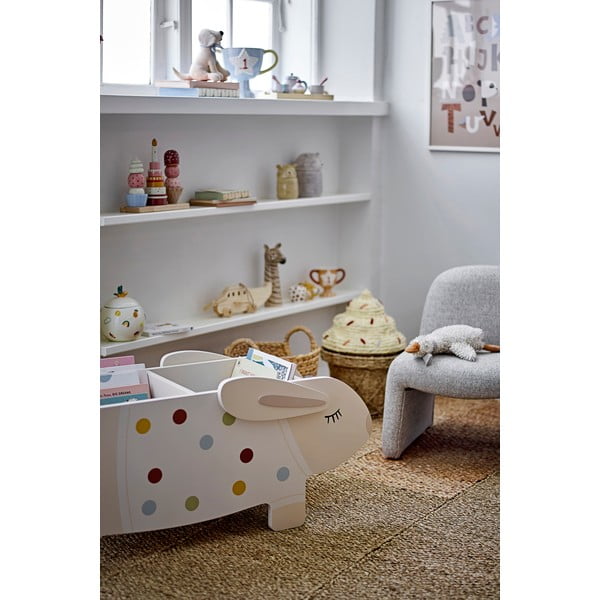 Krémová detská knižnica 87x38x32 cm Villja – Bloomingville Mini-image-1