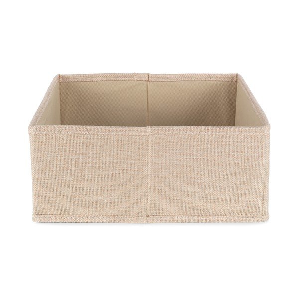 Béžový látkový úložný box 28x12x12 cm Sandy – Compactor-image-4