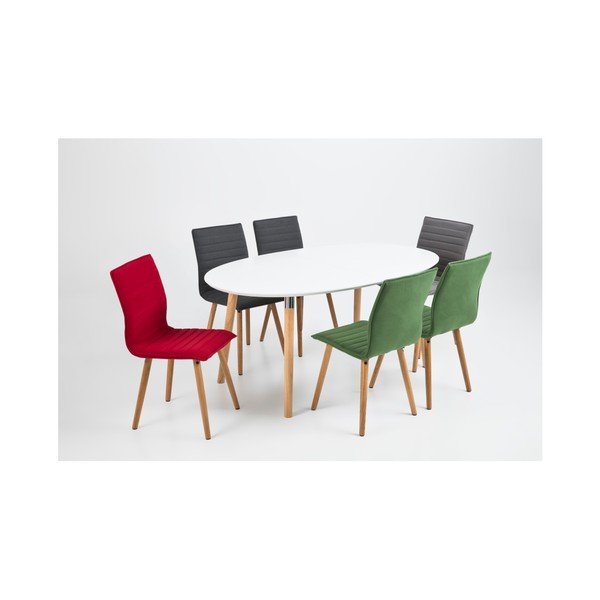 Sada 2 zelených jedálenských stoličiek Actona Karla-image-1