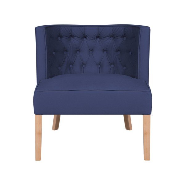 Modré kreslo Micadoni Home Rigo