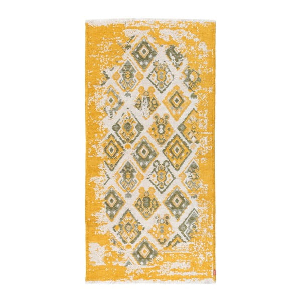 Žlto-zelený obojstranný koberec Homemania Halimod Maleah, 150 × 75 cm