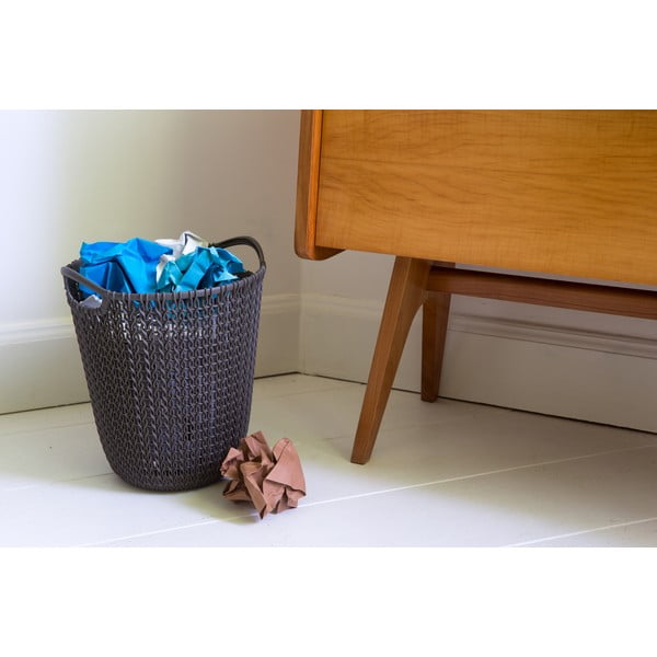 Hnedý odpadkový kôš Curver Knit, 7 l-image-1
