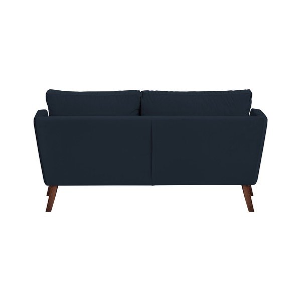 Tmavomodrá trojmiestna pohovka Mazzini Sofas Elena, s leňoškou na ľavom rohu-image-4