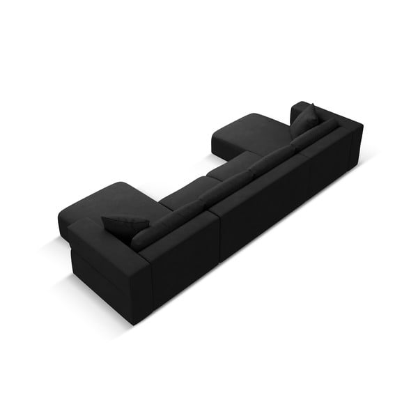 Čierna rohová pohovka do "U" Esther - Milo Casa-image-3