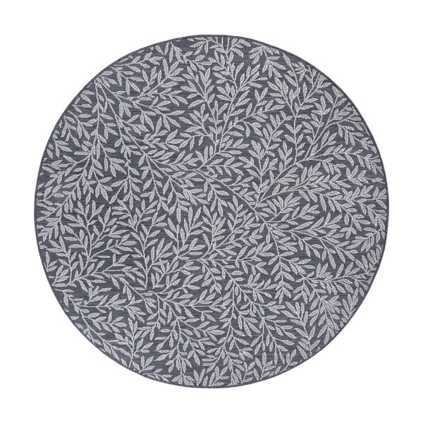 Antracitovosivý okrúhly koberec ø 160 cm Twig – Hanse Home