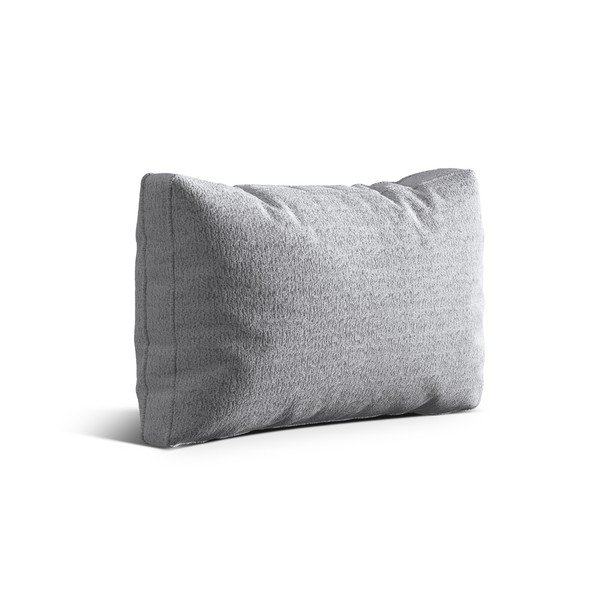 Svetlosivý vankúš na gauč z textílie buklé Kemi – Cosmopolitan Design-image-1