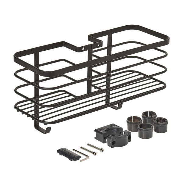 Čierna kúpeľňová polica Metaltex Origin-image-4