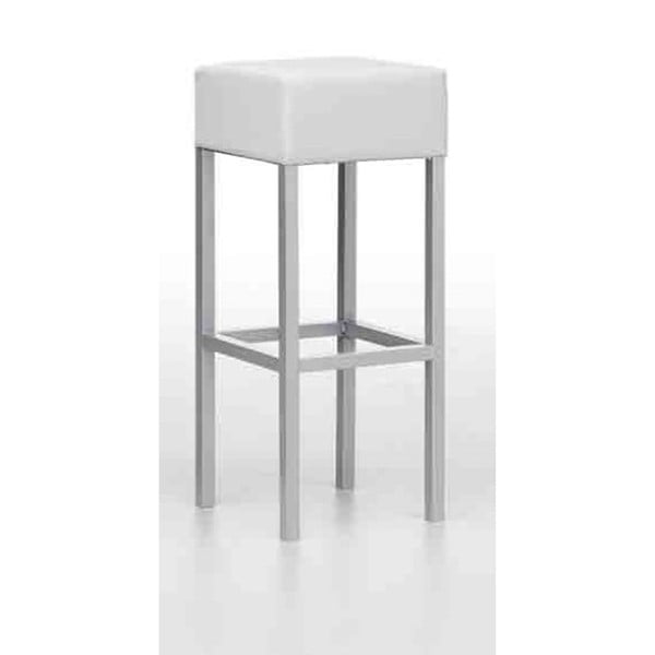 Biela barová stolička Zago White