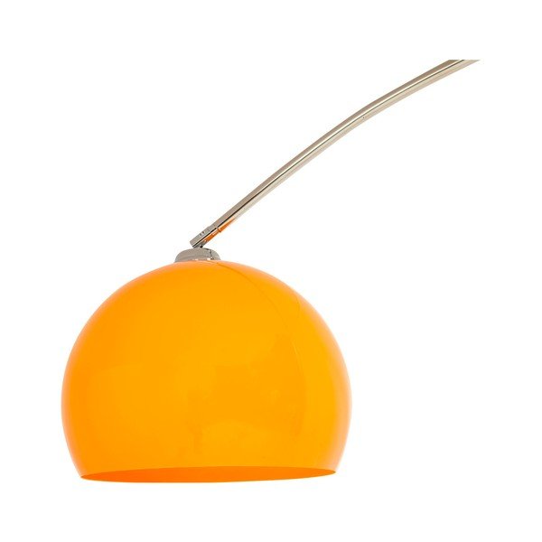 Stojacia lampa s oranžovým tienidlom a mramorovou základňou Kokoon Loft-image-3