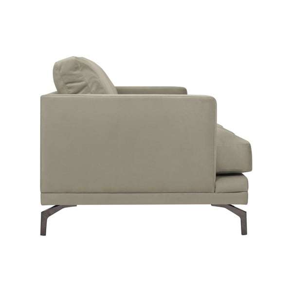 Béžová trojmiestna pohovka s podnožou v čiernej farbe Windsor & Co Sofas Jupiter-image-2