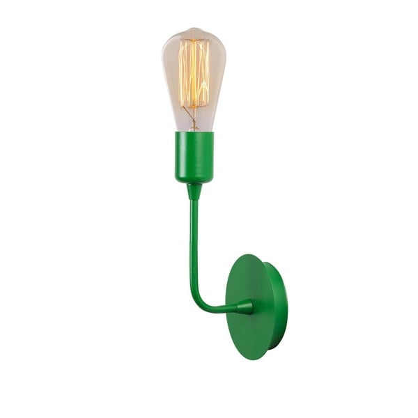 Zelené nástenné svietidlo Simple Drop