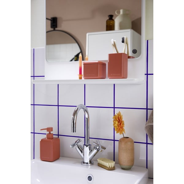 Oranžový dávkovač mydla z polyresínu 380 ml Tom Tailor T-Rounded – Wenko-image-1