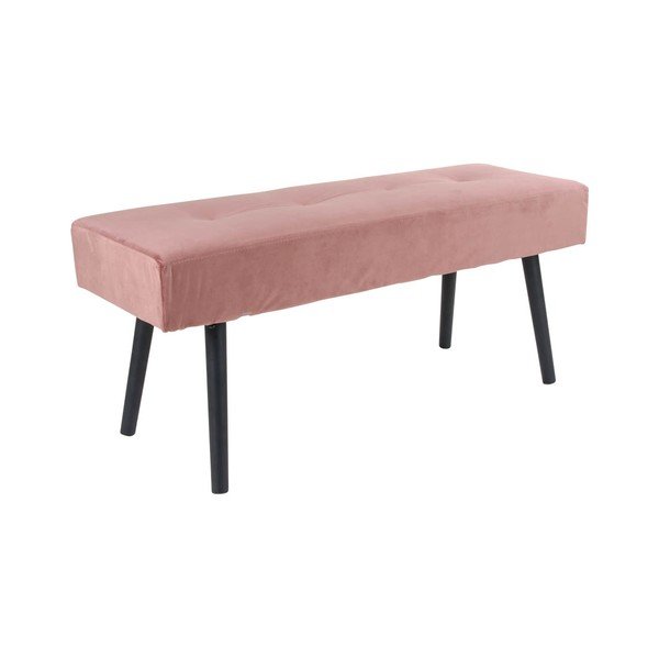 Ružová zamatová lavica Bonami Essentials Skiby-image-2