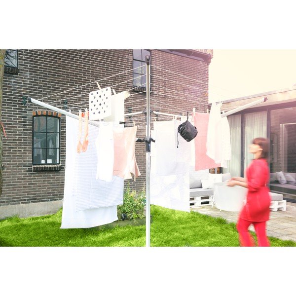 Vonkajší sušiak na bielizeň v striebornej farbe 50 m Lift-o-Matic Advance – Brabantia-image-4