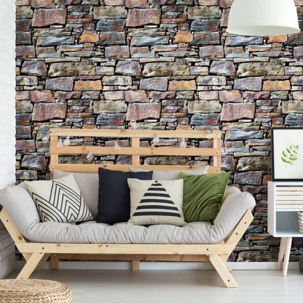 Nástenná samolepka Ambiance Wall Materials Stones from Roussilon, 40 × 40 cm-image-2