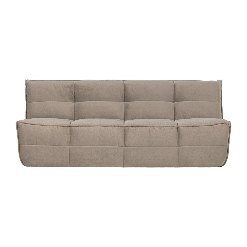 E-shop Taupe zamatová pohovka 204 cm Cluster – vtwonen