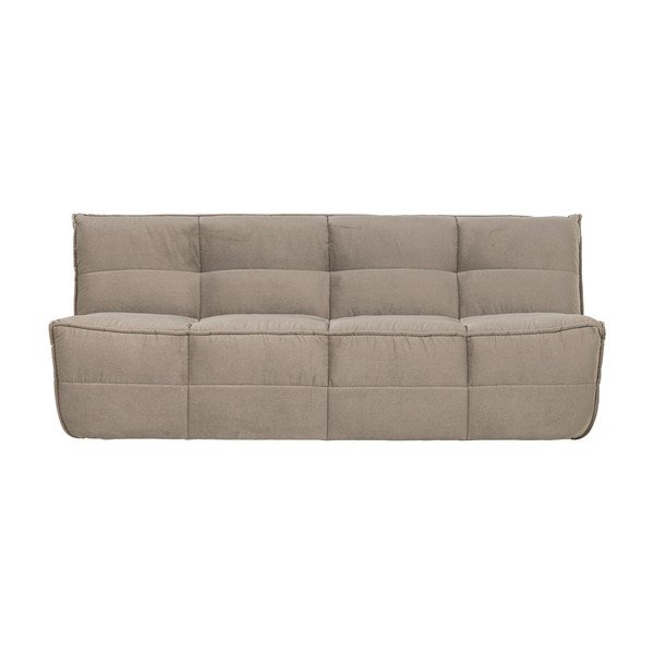 Taupe zamatová pohovka 204 cm Cluster – vtwonen