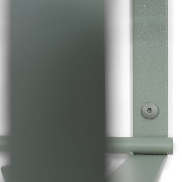 Sivozelený kovový nástenný vešiak s poličkou 100 cm Rex – Spinder Design-image-4