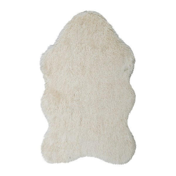 Krémový kožušinkový koberec Floorist Soft Bear, 90 x 140 cm