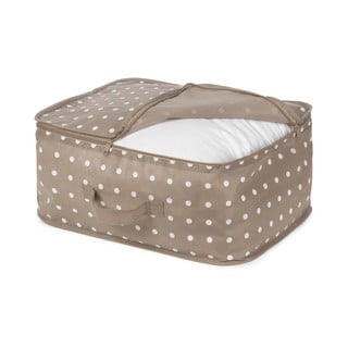 Malý béžový box na uloženie oblečenia Compactor Dots