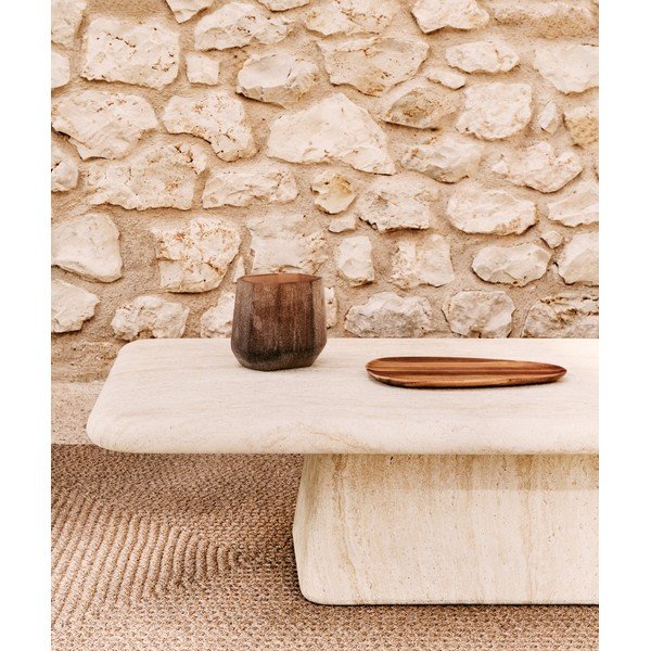 Betónový Záhradný konferenčný stolík 70x140 cm Drasi – Kave Home-image-2