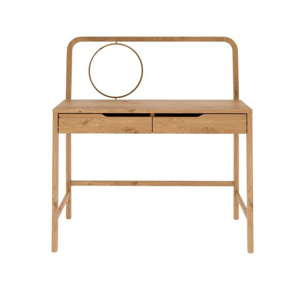 Toaletný stolík z dubového dreva 57x110 cm Twig – The Beds-image-3