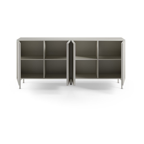 Krémovobiela skrinka 180x80x42 cm Brise – Marckeric-image-1