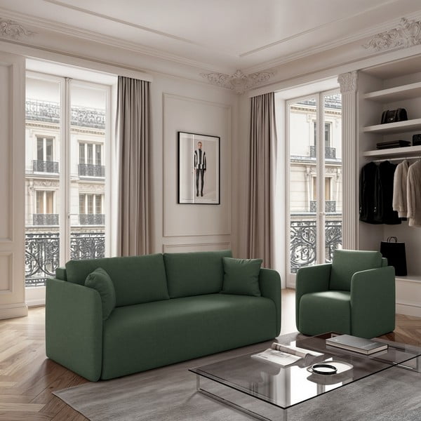 Zelené kreslo Chaum – Rodier-image-1