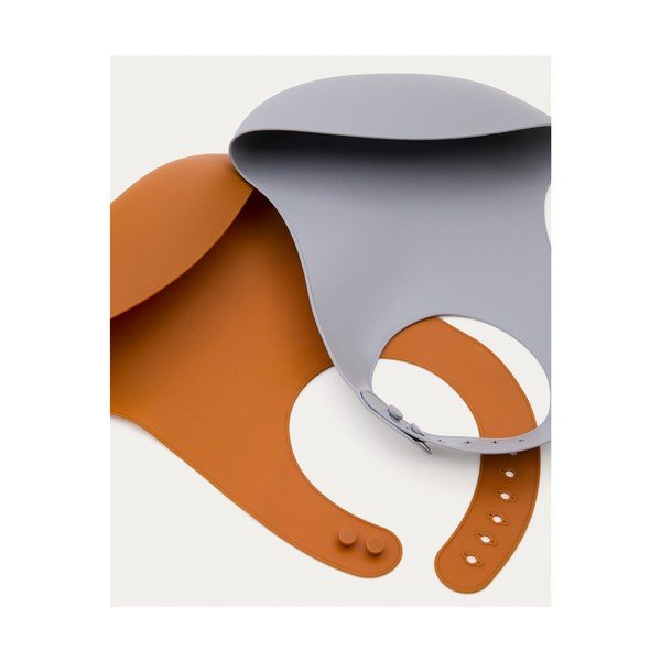 Oranžové/sivomodré podbradníky v súprave 2 ks Lili – Kave Home-image-3