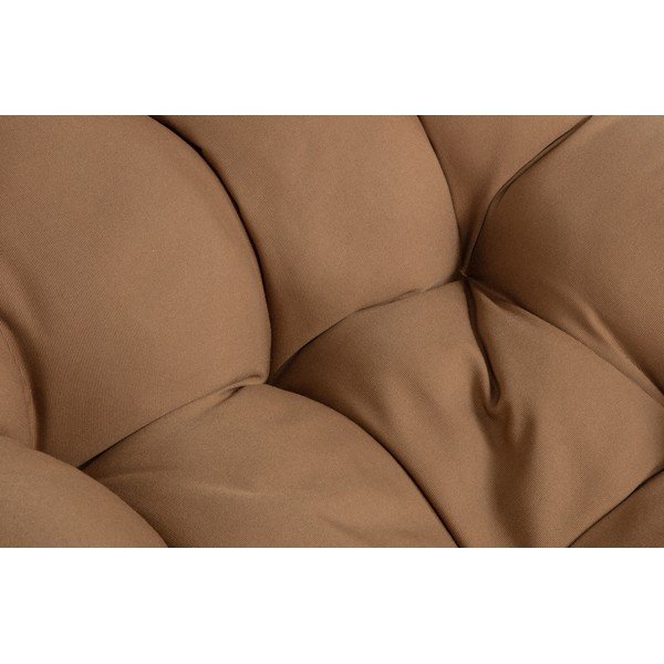 Hnedé otočné záhradné kreslo s ratanovým výpletom WOOOD Vive-image-1