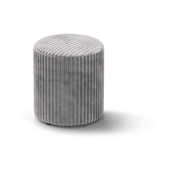 Svetlosivý menčestrový taburet Dia – Micadoni 