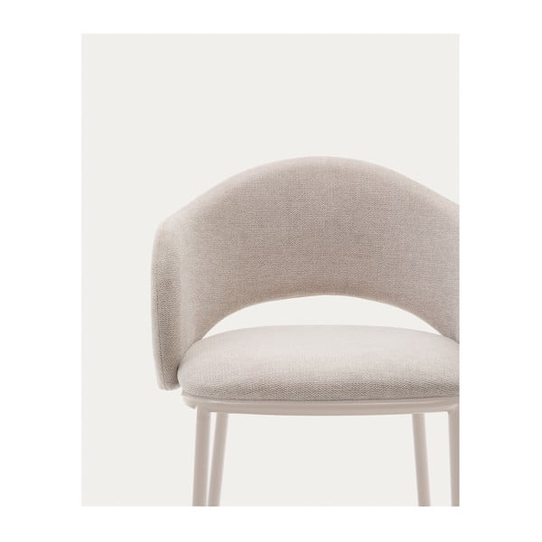 Krémová barová stolička (výška sedadla 65 cm) Maina – Kave Home-image-2