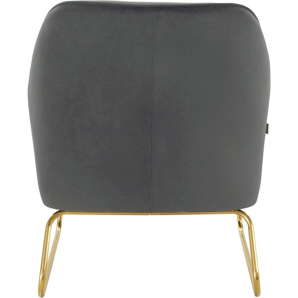 Sivé zamatové kreslo Joshua - Støraa-image-3