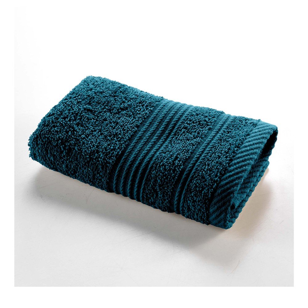 E-shop Tmavomodrý froté bavlnený uterák 30x50 cm Tendresse – douceur d'intérieur