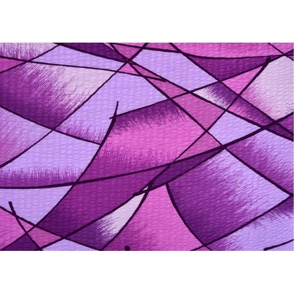 Fialové krepové obliečky na dvojlôžko 200x200 cm Rainbow -image-1