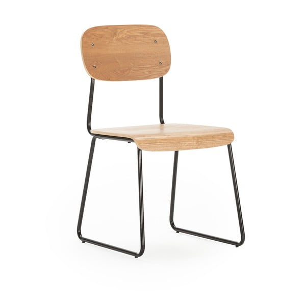 Jedálenská stolička v dekore jaseňa v prírodnej farbe v súprave 2 ks Aira – Marckeric