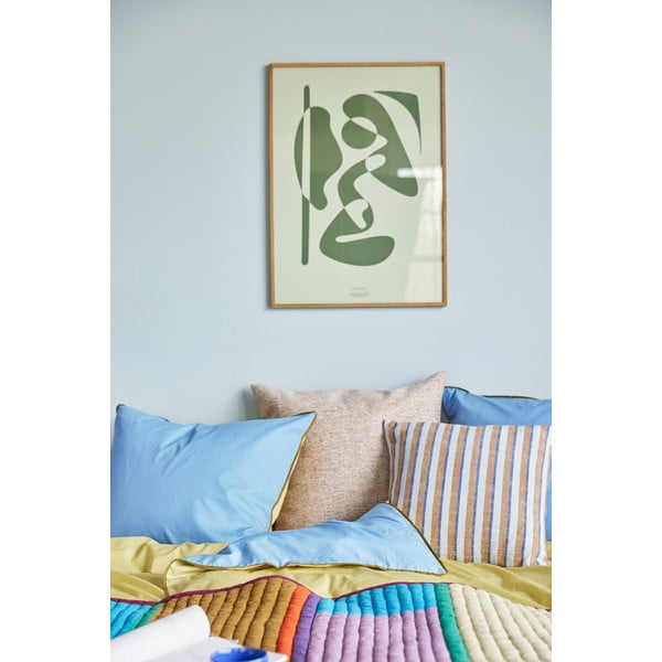 Oranžovo-biely vankúš Hübsch Autumn, 60 x 60 cm-image-4