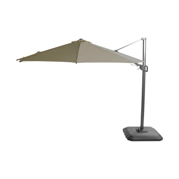 Olivovozelený závesný slnečník Hartman Shadowflex, ø 300 cm