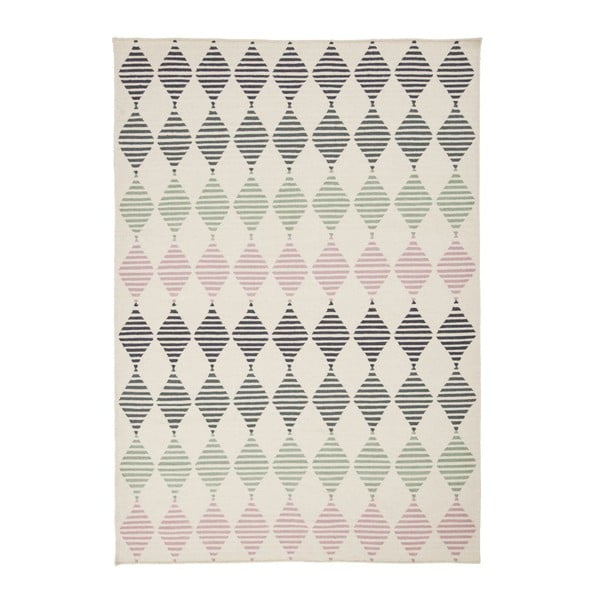 Ručne tkaný vlnený koberec Linie Design Sand, 160 x 230 cm