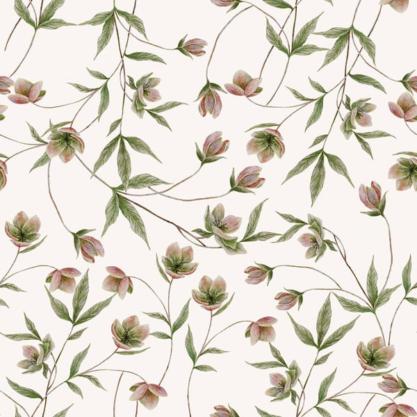 Detská tapeta 10 m x 50 cm Hellebores – Lilipinso