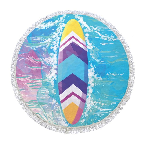 Okrúhla osuška Surf Surf Surf, ⌀ 150 cm