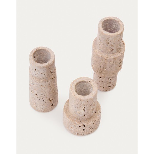 Kamenné svietniky v súprave 3 ks Majid – Kave Home-image-4