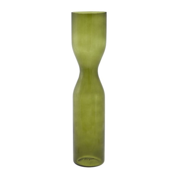Váza Pinch 46 cm, zelená