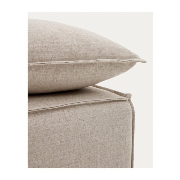 Béžová ľanová podnožka Anarela – Kave Home-image-1