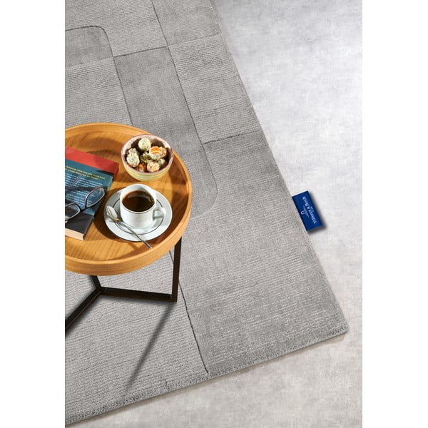 Sivý ručne tkaný vlnený koberec 190x280 cm Charlotte – Villeroy&Boch-image-2