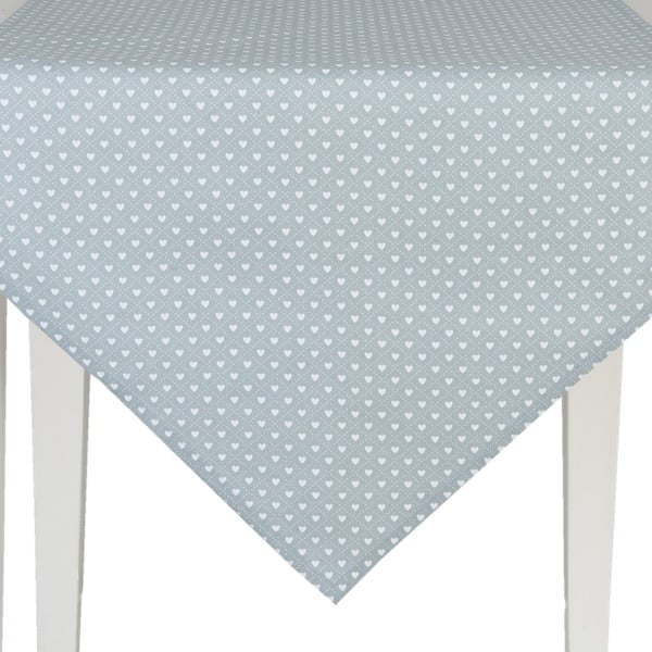 Behúň na stôl Clayre & Eef Clear Blue Dots, 50 x 160 cm