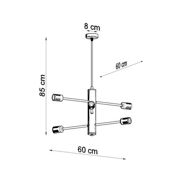 Čierne stropné svetlo Sollux Donato 6-image-3