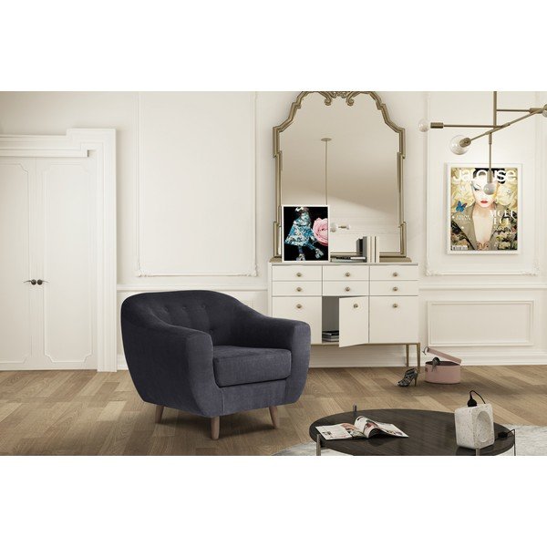 Čierne kreslo Jalouse Maison Vicky-image-1