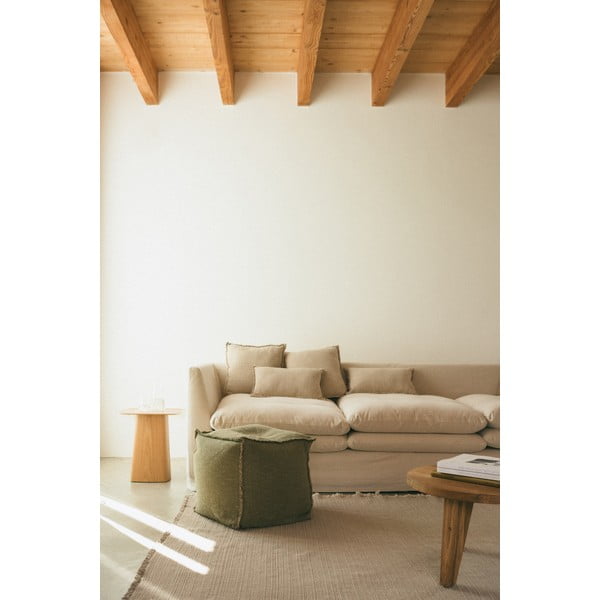 Kaki sedací vak Handloom – Lorena Canals-image-1